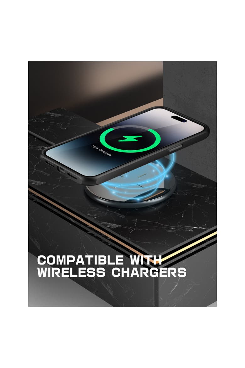 iPhone 15 Pro 6.1 inch Unicorn Beetle MAG Slim Clear MagSafe Case, Alternate, color, Black