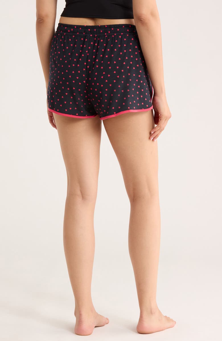PJ Salvage Sweet Dreams Sleep Shorts, Alternate, color, Black