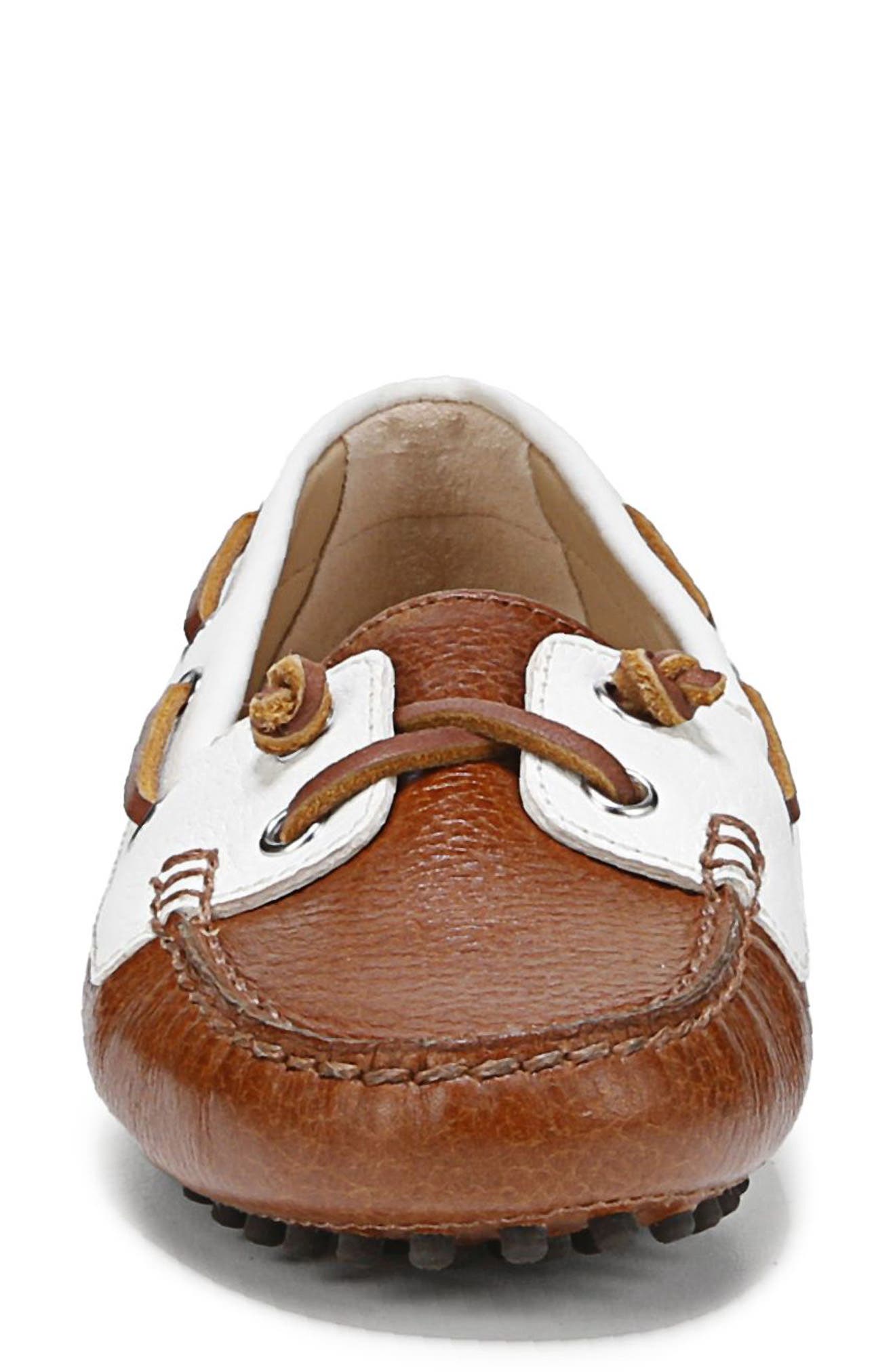 Veronica Beard Jia Boat Shoe, Alternate, color, Whiskey/ Coconut