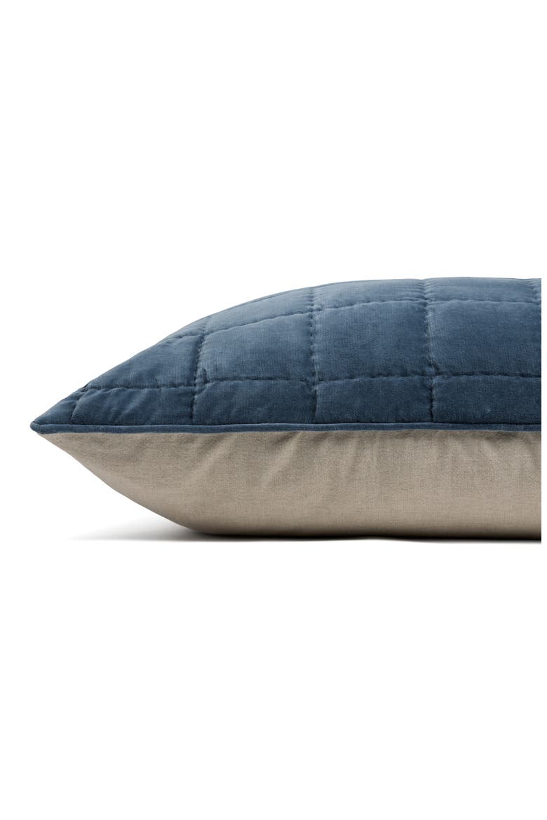 Set of 2 Hand Stitched Velveteen Pillow Shams, Alternate, color, DUSK