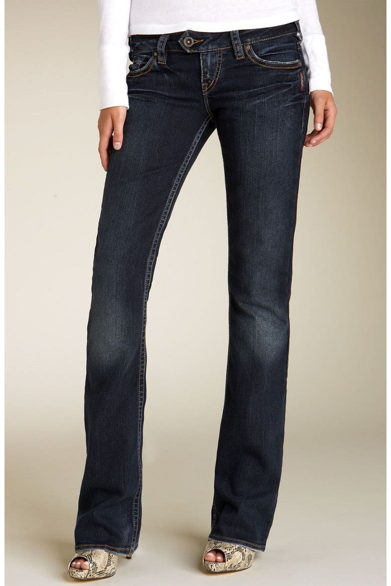 Silver Jeans 'Tuesday' Stretch Jeans, Main, color, DARK WASH