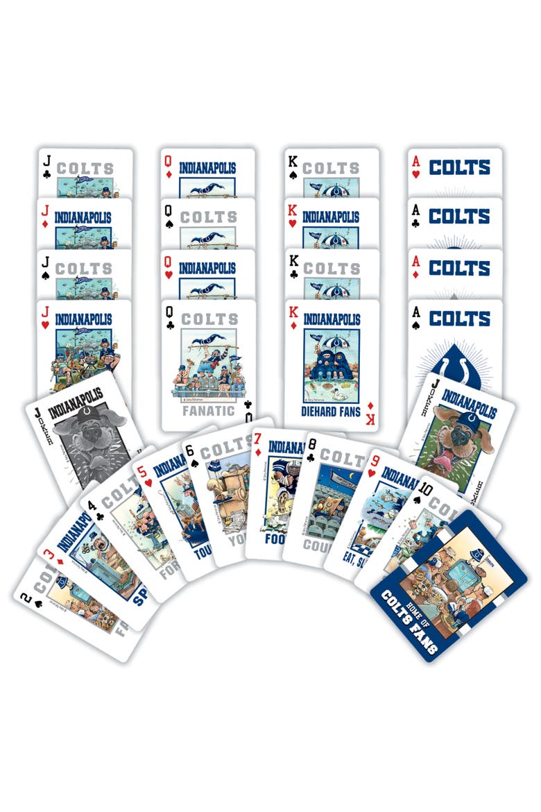 Indianapolis Colts Fan Playing Cards, Alternate, color, Multicolor