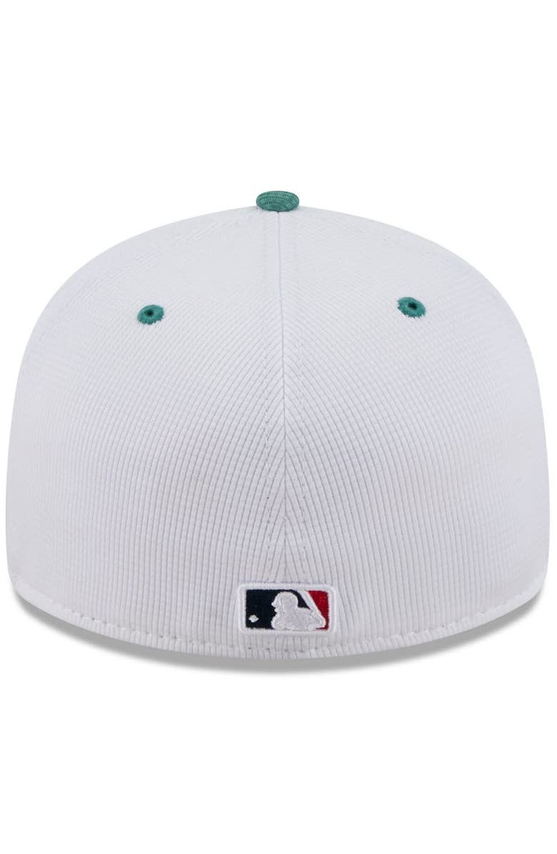 New Era Men's New Era  White/Green Boston Red Sox 2025 City Connect Batting Practice Low Profile 59FIFTY Fitted Hat, Alternate, color, 