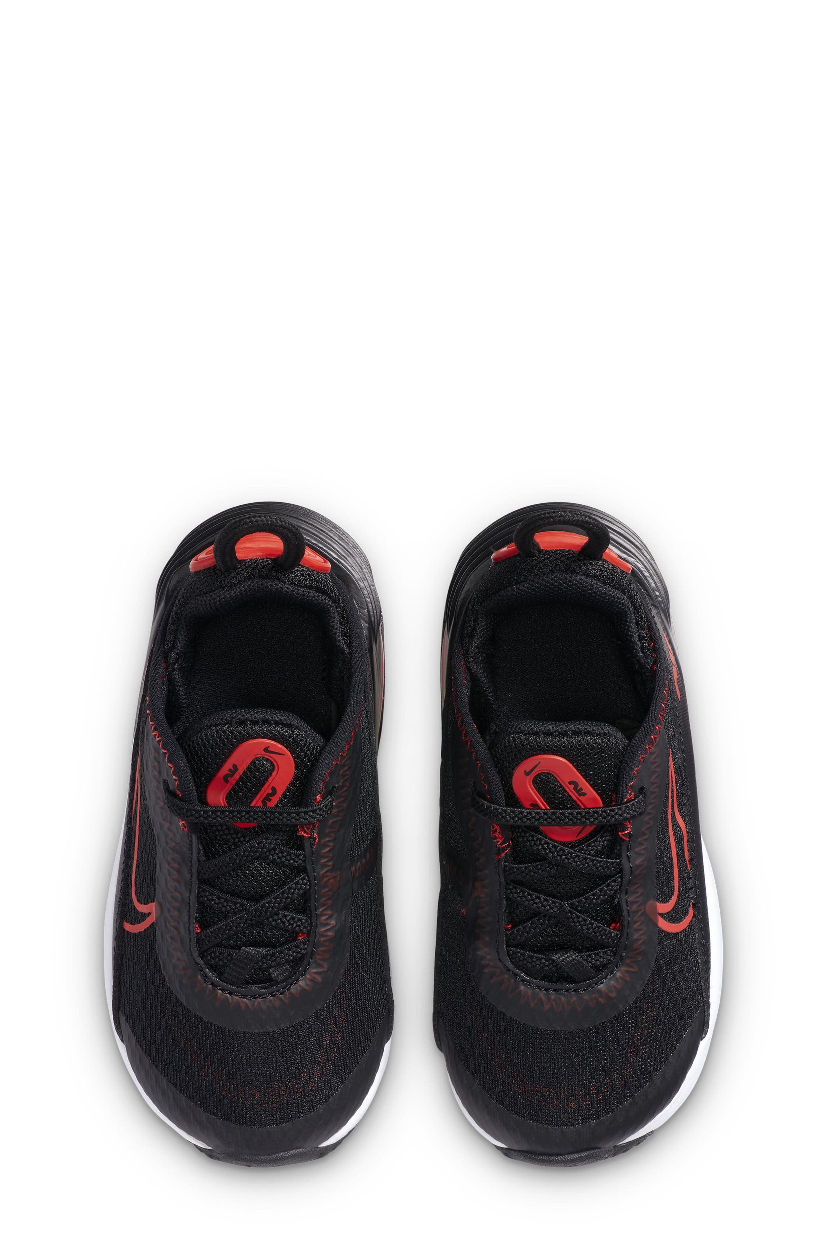 Kids' Air Max 2090 Sneaker, Alternate, color, BLACK/ CHILE RED/ BLACK