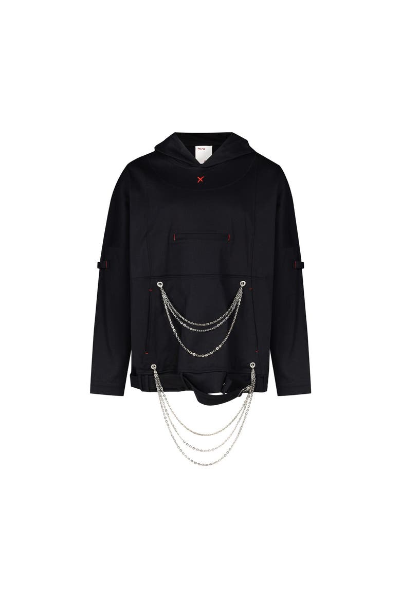 PCFG Free Heaven Chain Hoodie, Main, color, Black