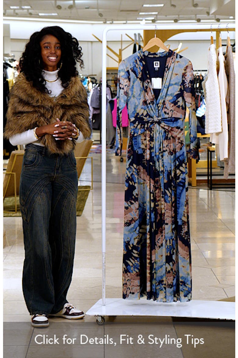 abstract long dress Abstract Viscose Maxi Dress