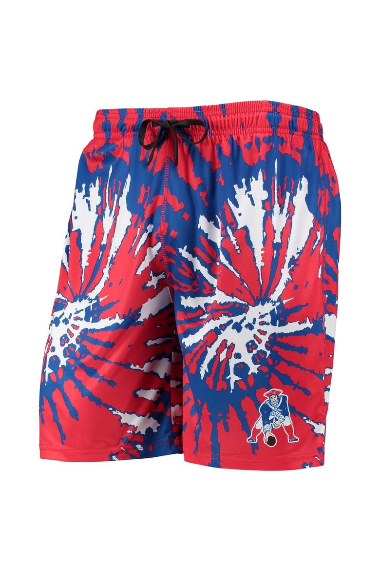 Men's FOCO Red New England Patriots Retro Static Mesh Lounge Shorts, Alternate, color, Red