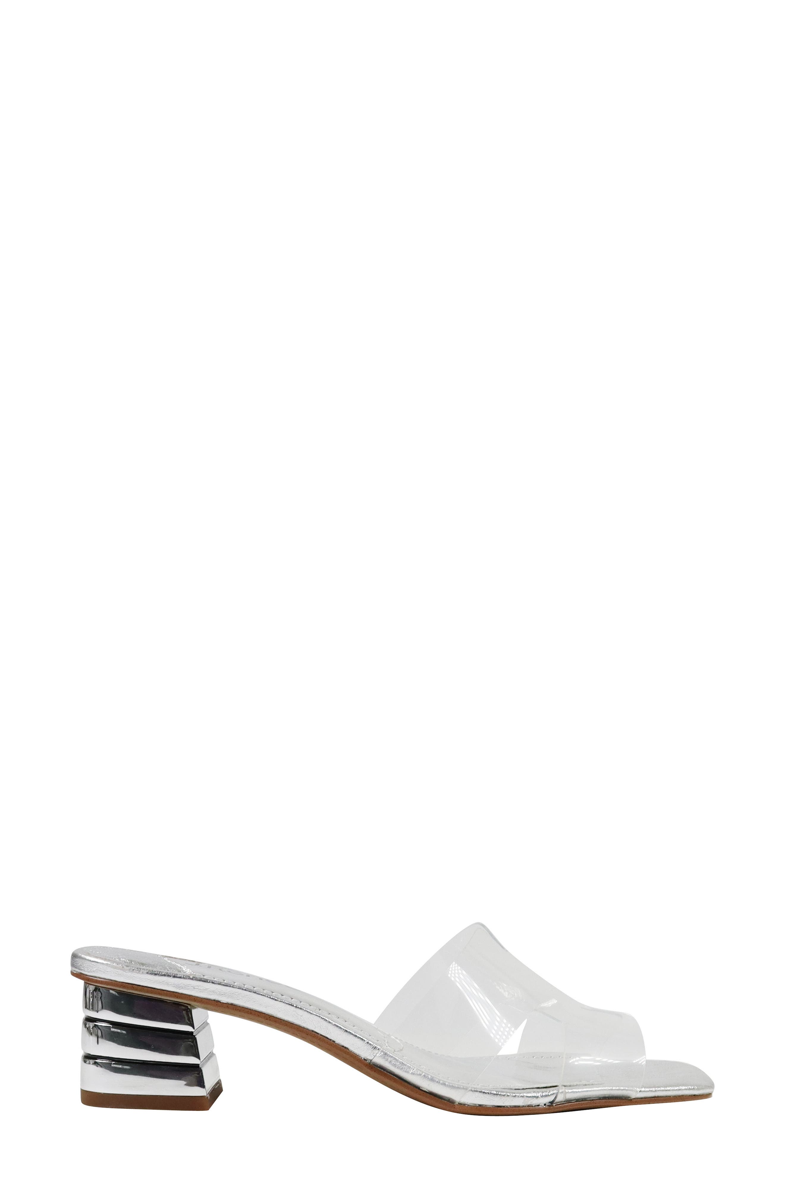 J. Reneé Rafaela Sandal, Alternate, color, Clear/ Silver