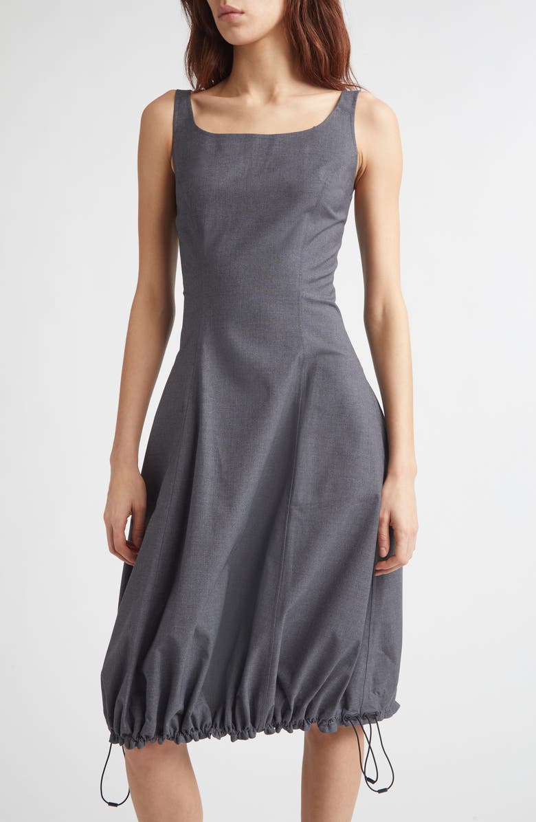 Coperni Technical Tailored Balloon Dress, Alternate, color, Grey