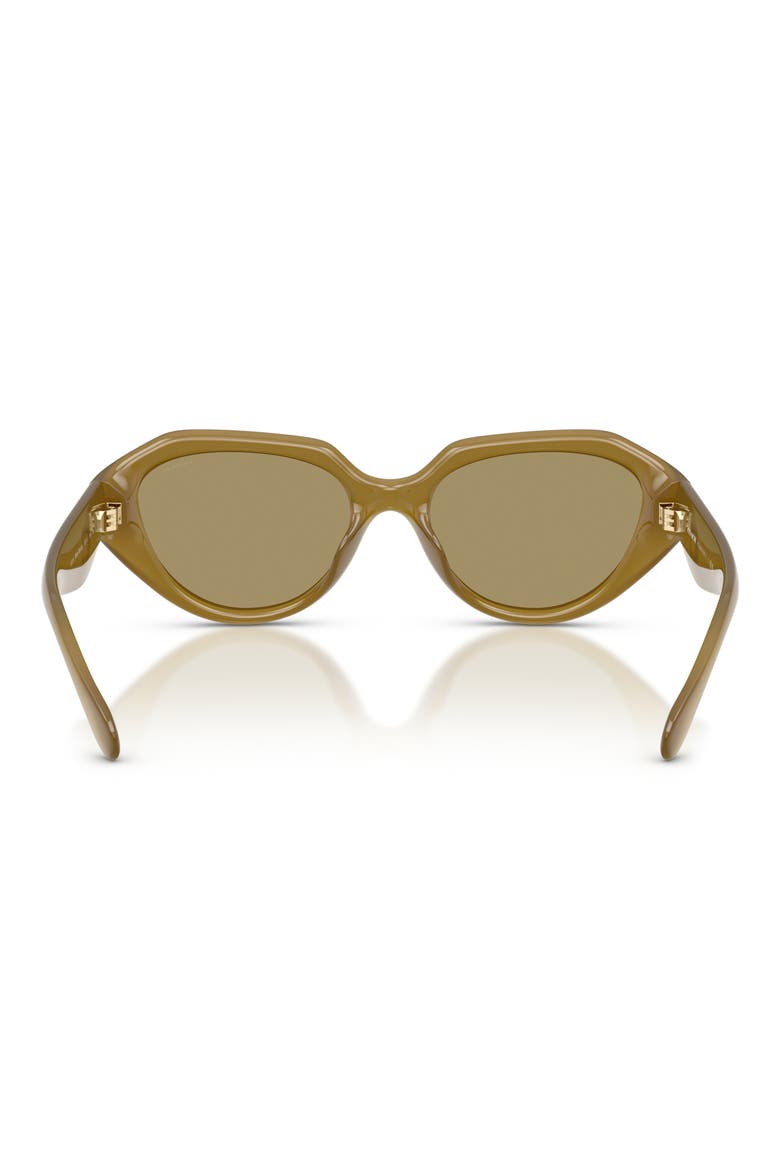 52mm Irregular Sunglasses, Alternate, color, MILKY WASABI / GREEN FLASH
