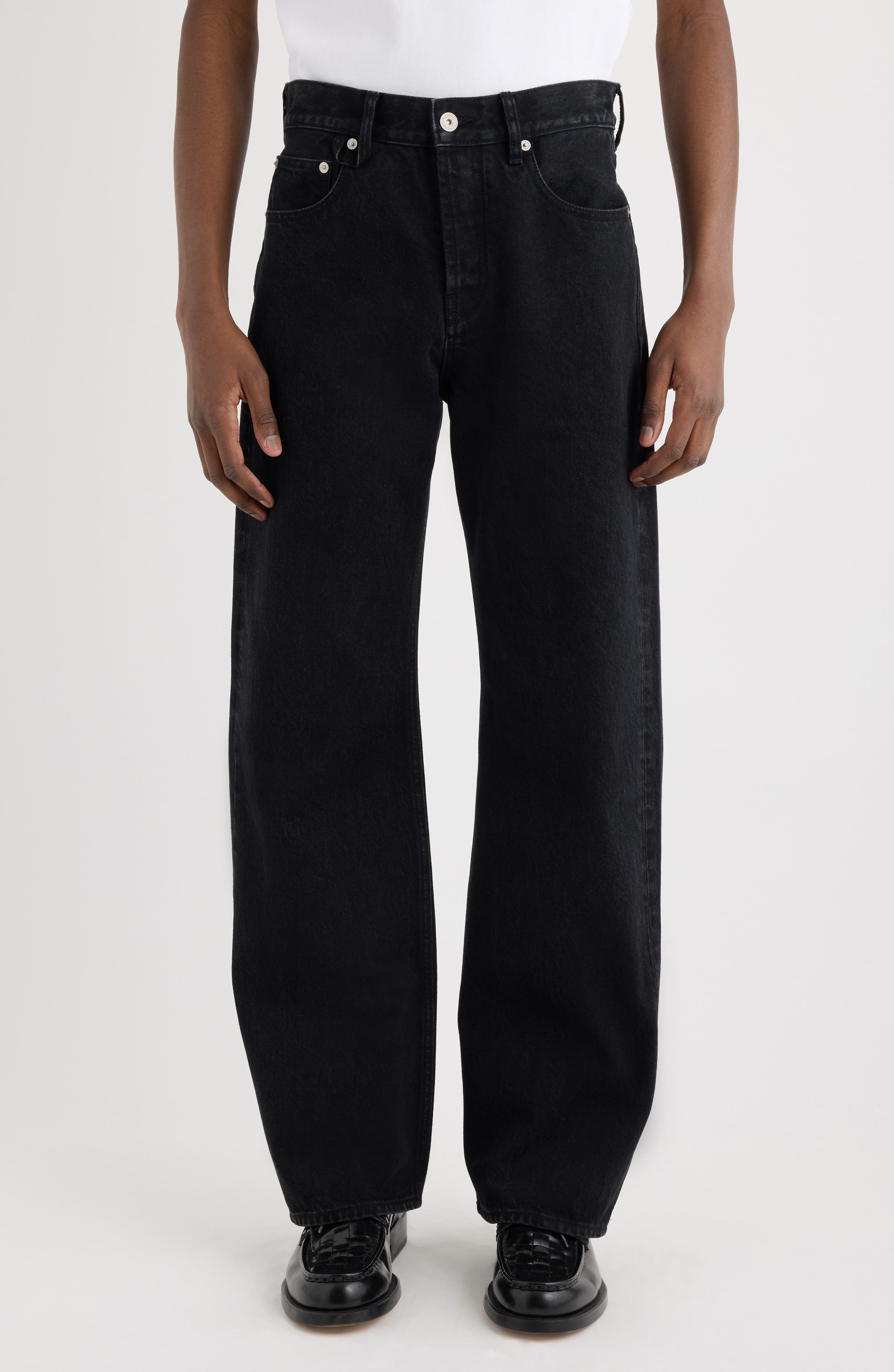 Le de-Nimes Droit Straight Leg Jeans