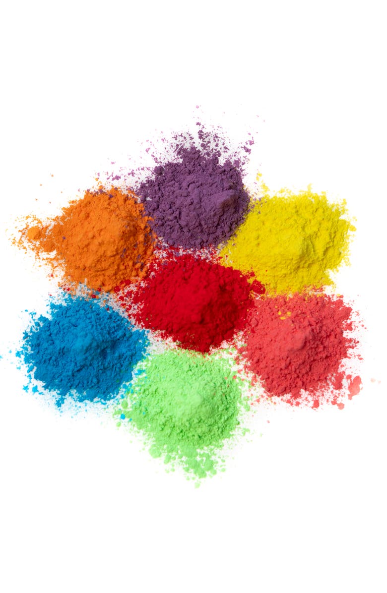 KULTURE KHAZANA 100Gm All Natural, Washable, Biodegradable, Holi Nontoxic Color Powder, 50 Pack, Alternate, color, Multicolored
