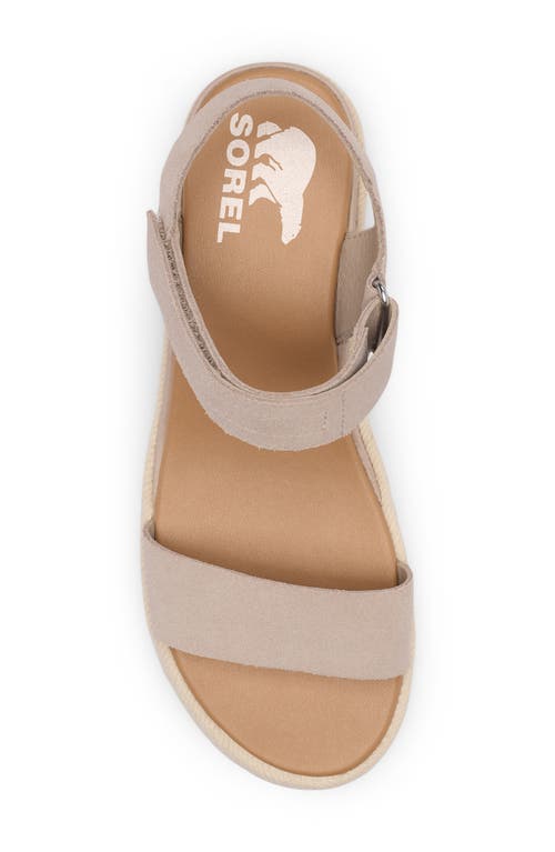 Sorel Cameron Flatform Sandal In Crushed Clay/gum