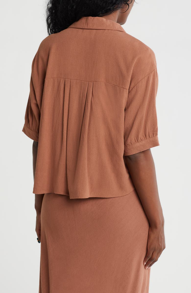 Bobeau Short Sleeve Camp Shirt, Alternate, color, 