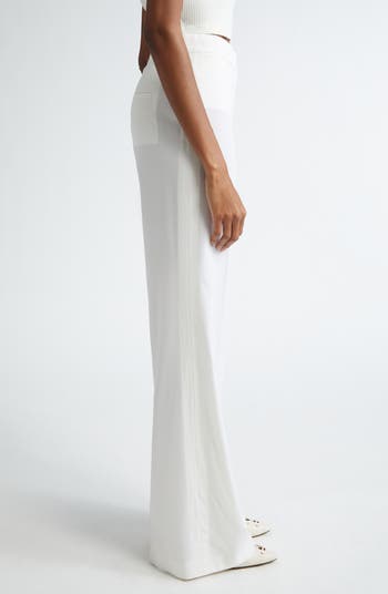 パンツ STELLA MCCARTNEY Women Straight Pants 6400483AU354 White Stella McCartney Iconic Stretch Wool Flare Leg Pants | Nordstrom