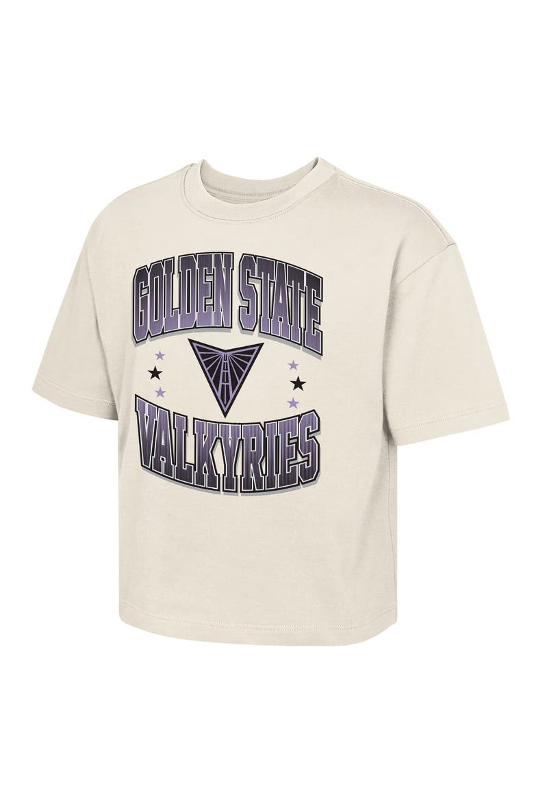 Youth Outerstuff  Natural Golden State Valkyries Unbeatable Boxy T-Shirt, Main, color, Natural