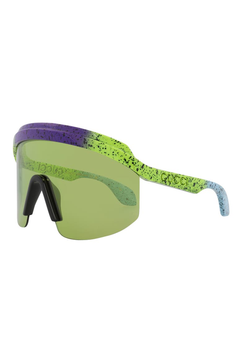 99mm Shield Sunglasses, Alternate, color, GREEN GREEN GREEN