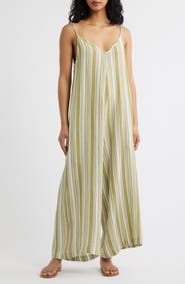 Rip Curl Surf Stripe Wide Leg Jumpsuit