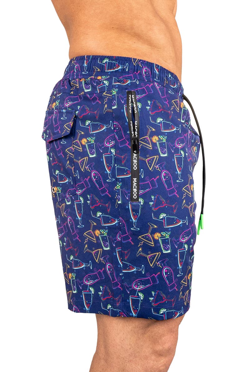 Maceoo Swim Lion Cocktail Swim Trunks, Alternate, color, Blue