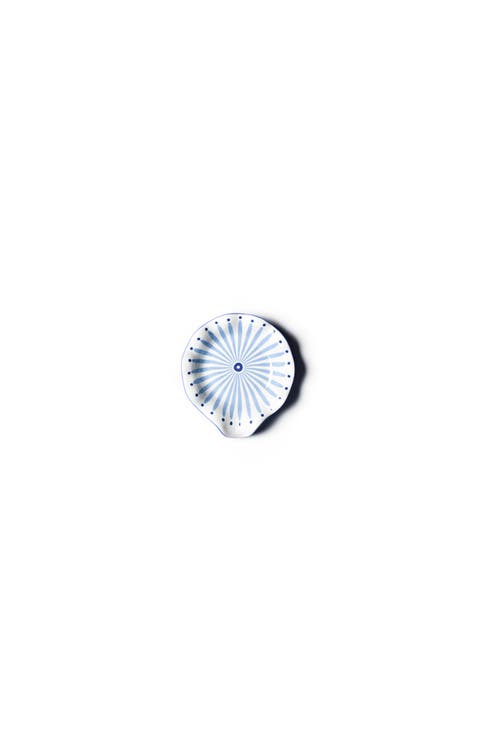 Iris Blue Burst Ruffle Spoon Rest