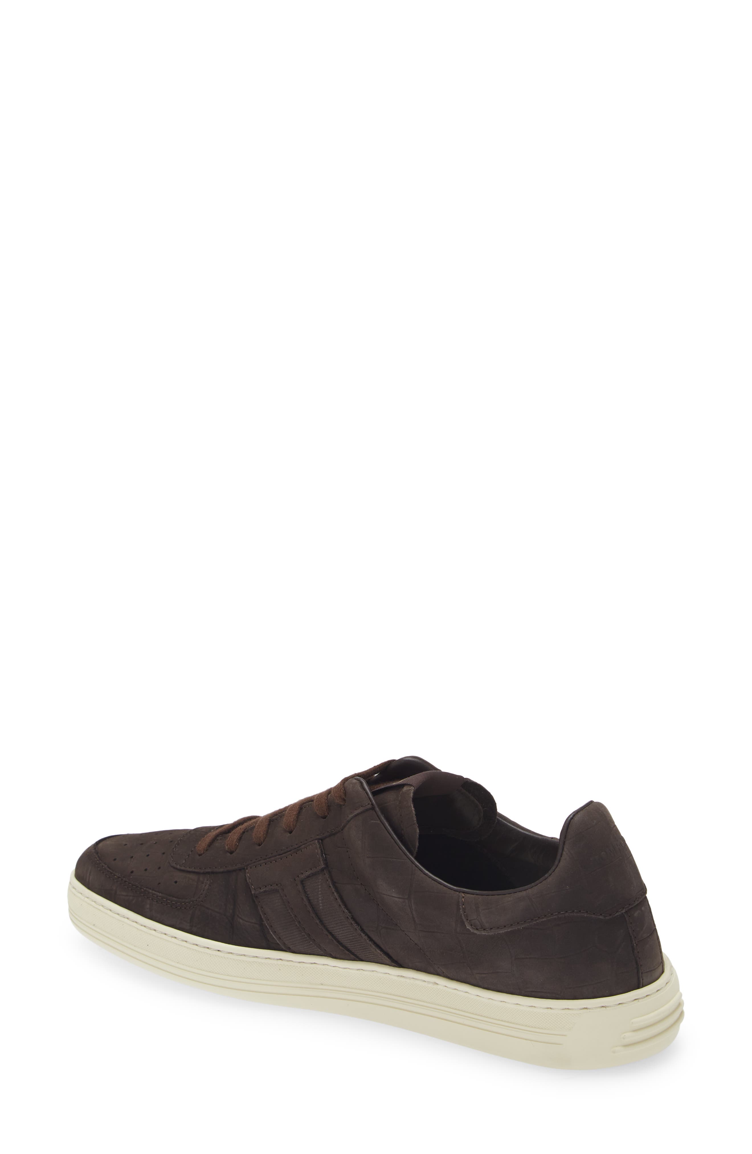 TOM FORD Radcliffe Croc Embossed Nubuck Sneaker, Alternate, color, 