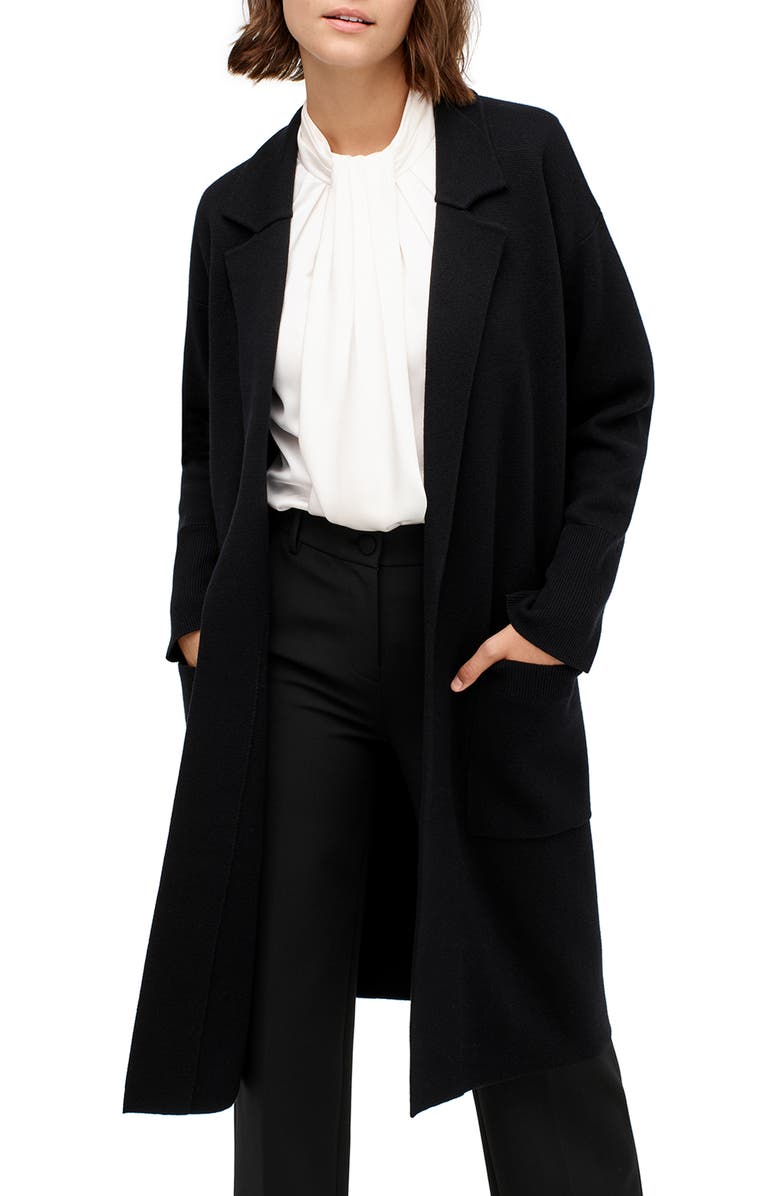 J.Crew Ella Open Front Long Sweater Blazer, Main, color,
