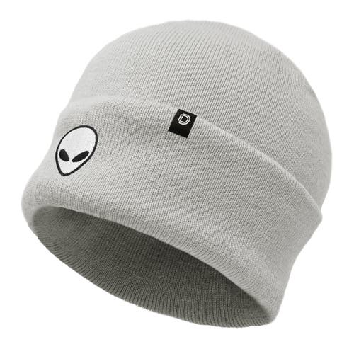 Dalix Alien Beanie In Light Gray