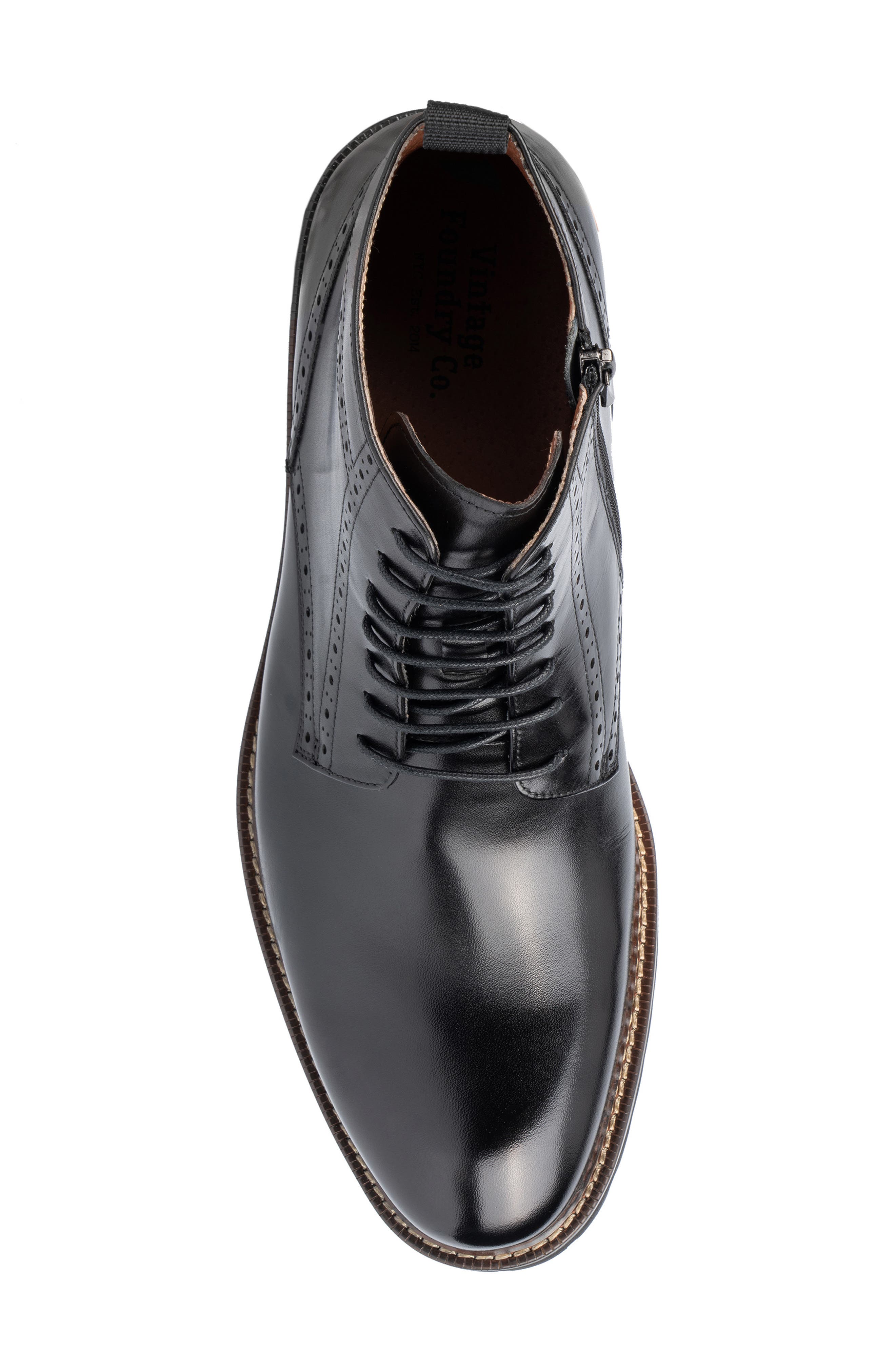 VINTAGE FOUNDRY Brogue Lug Sole Boot, Alternate, color, 