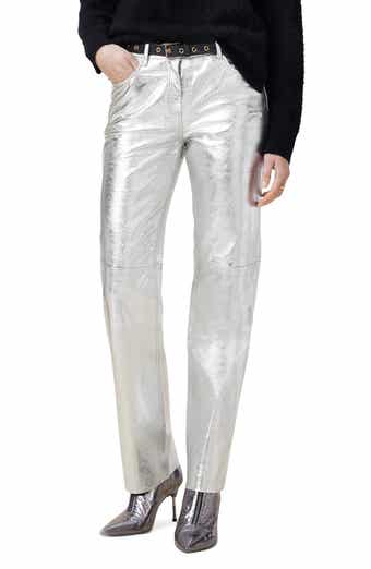 AllSaints Saige Foil Leather Pants