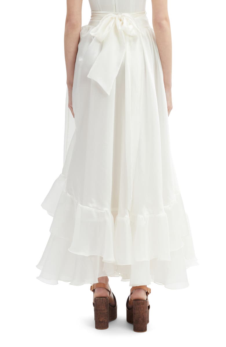 Bardot Mirella Wrap Maxi Skirt, Alternate, color, Ivory