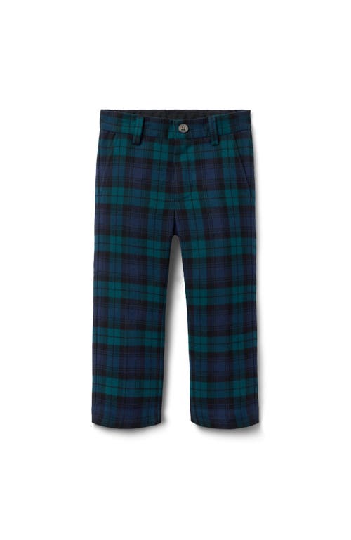 Janie And Jack The Tartan Pant In Blue