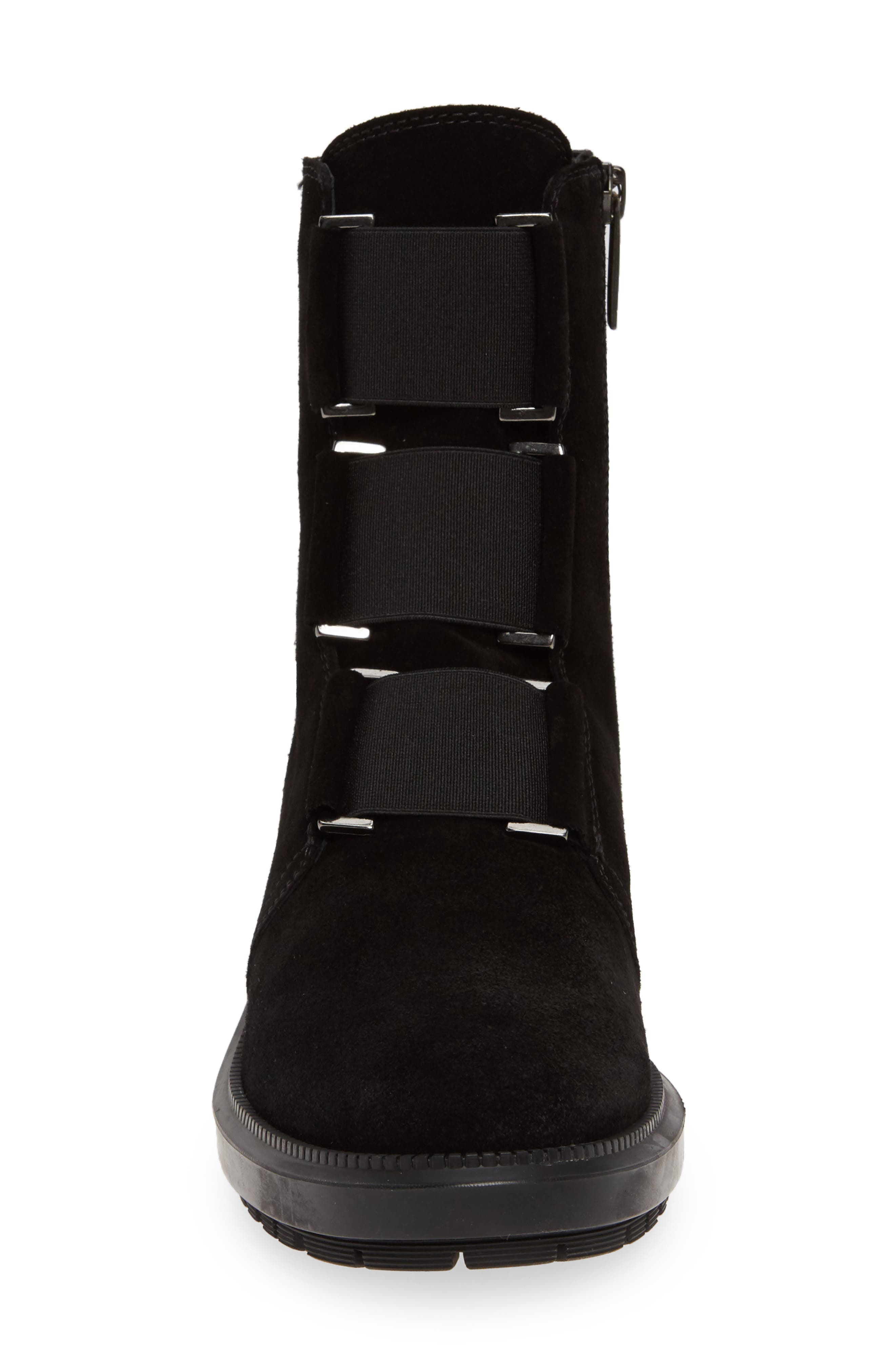 Aquatalia Liv Elastic Detail Weatherproof Boot, Alternate, color, 