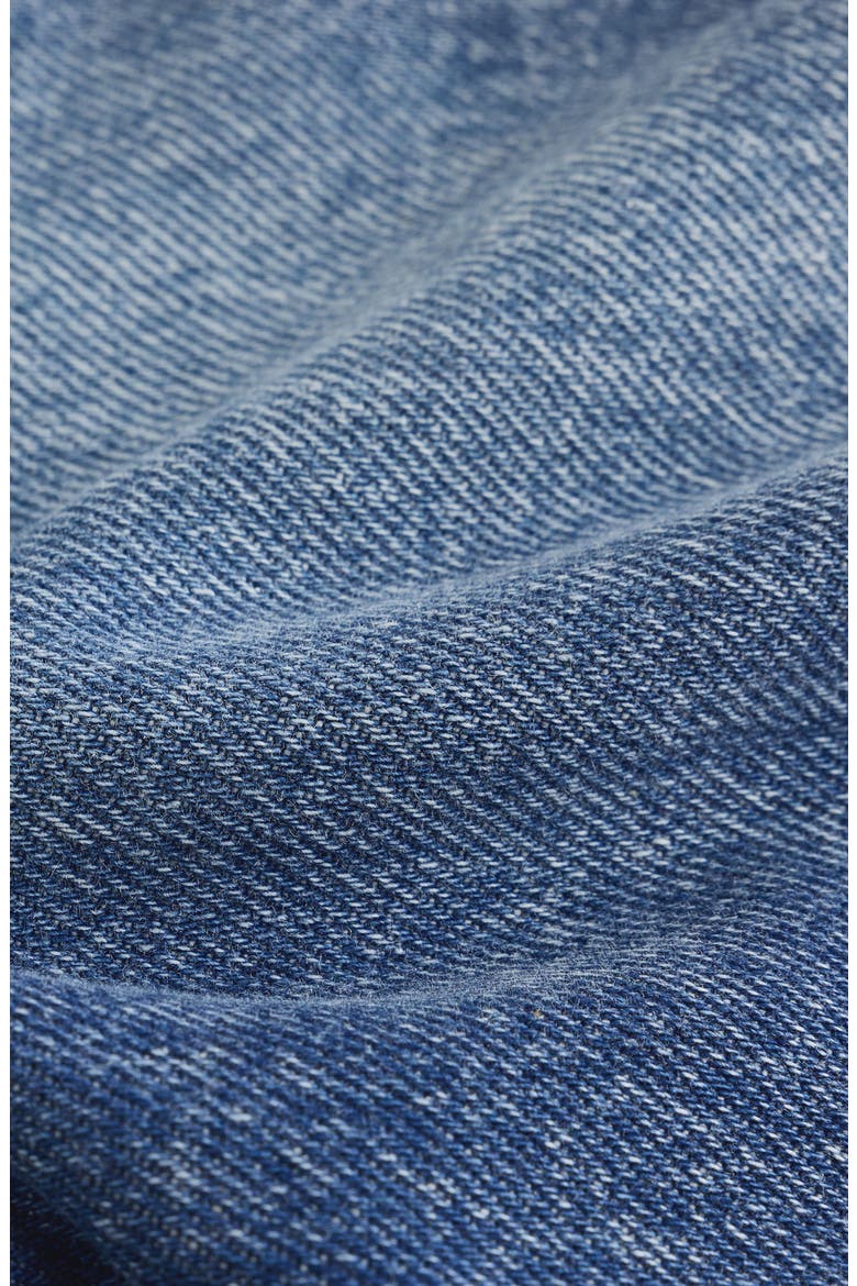Kids' Patchwork Embroidery Straight Leg Jeans, Alternate, color, BLUE