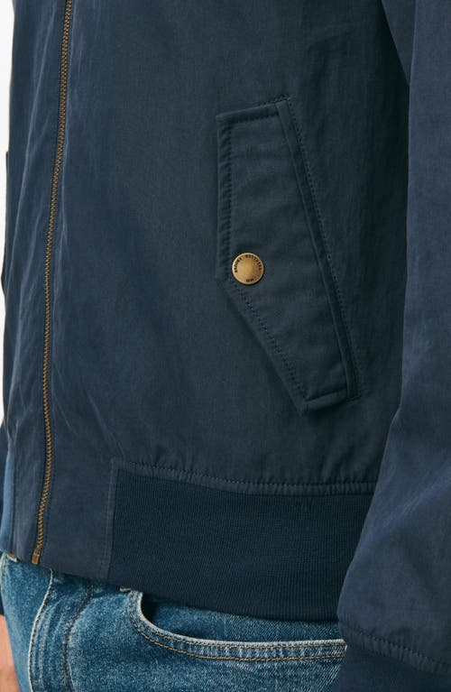 Brooks Brothers Cotton Blend Harrington Jacket In Navy Blazer