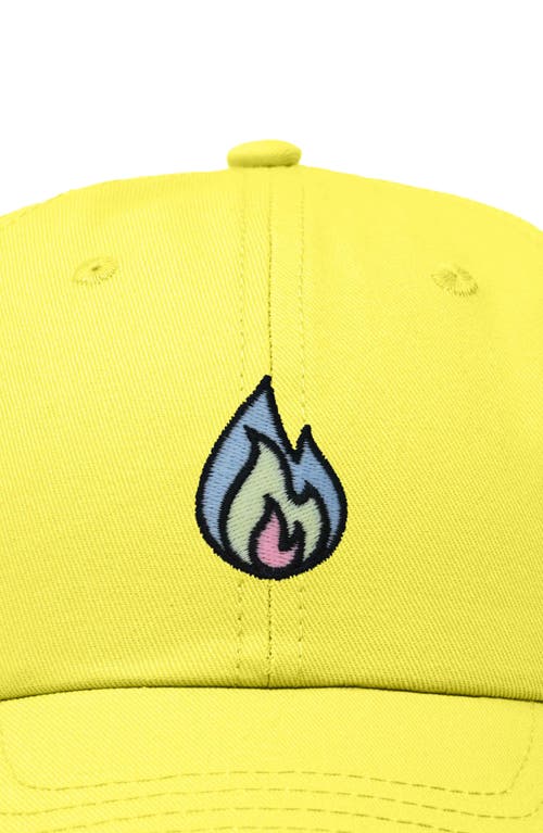 Dalix Fire Dad Hat In Yellow