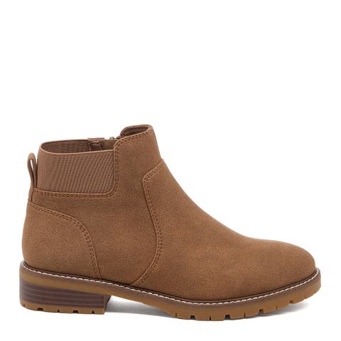 Noelani Faux Suede Side Zip Bootie