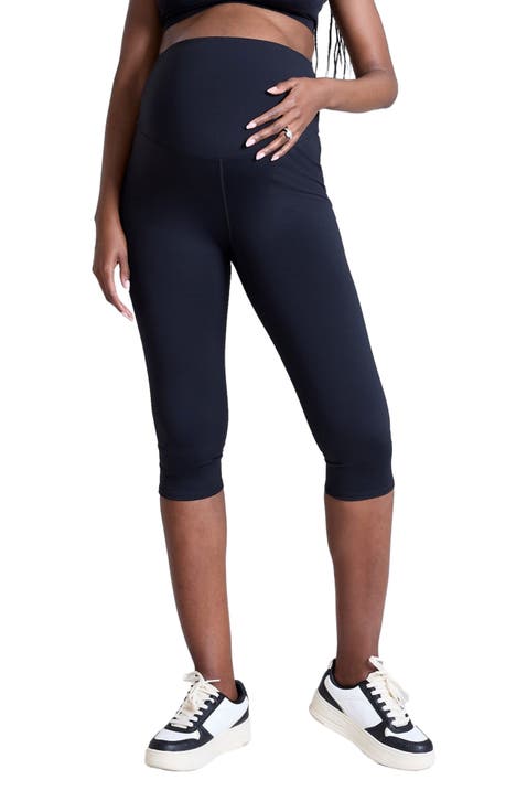 Women's Under The Belly Utility Maternity Short - Black