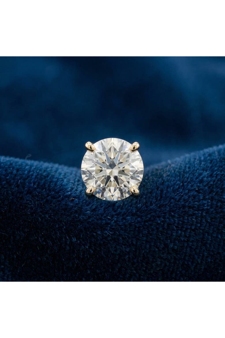 3ct TDW Diamond Studs 14K Gold Lab Grown Screw Back Earrings, Alternate, color, 14k Yellow Gold