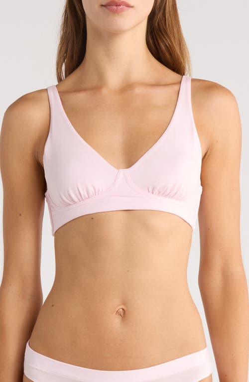 MeUndies FeelFree Longline Bralette in Peony 