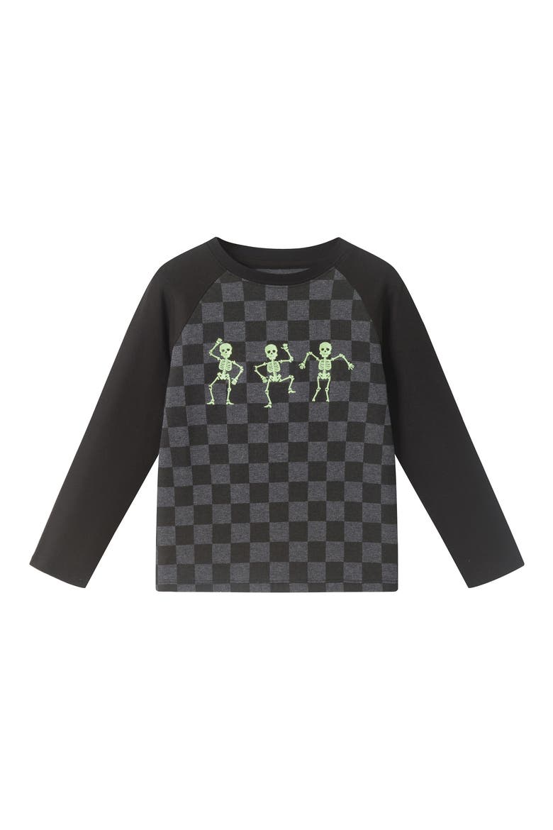 Kids' Skeleton T-Shirt & Pants Set, Alternate, color, BKA