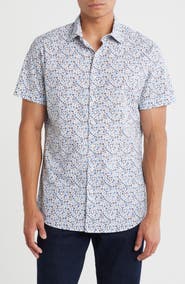 Rodd & Gunn Mount White Short Sleeve Cotton Button-Up Shirt