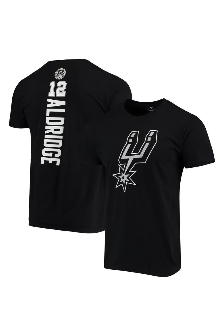 Men's Fanatics Branded LaMarcus Aldridge Black San Antonio Spurs Team Playmaker Name & Number T-Shirt, Main, color, Black