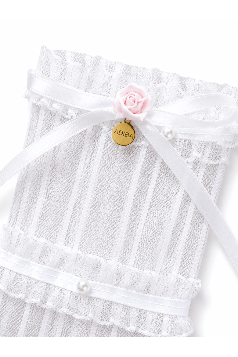Cherie Lace Socks, Alternate, color, White