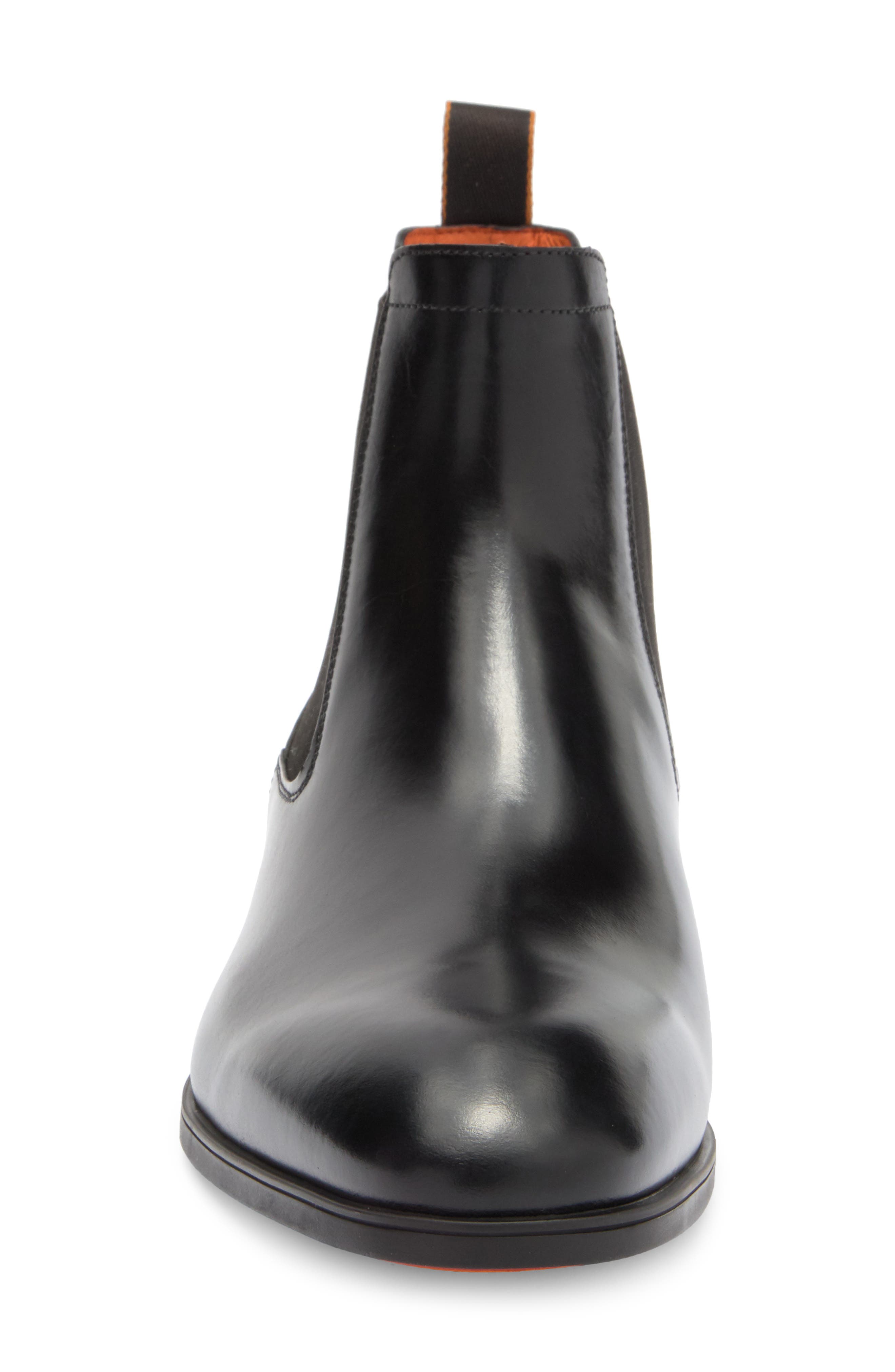 Santoni Detoxify Chelsea Boot, Alternate, color, Black