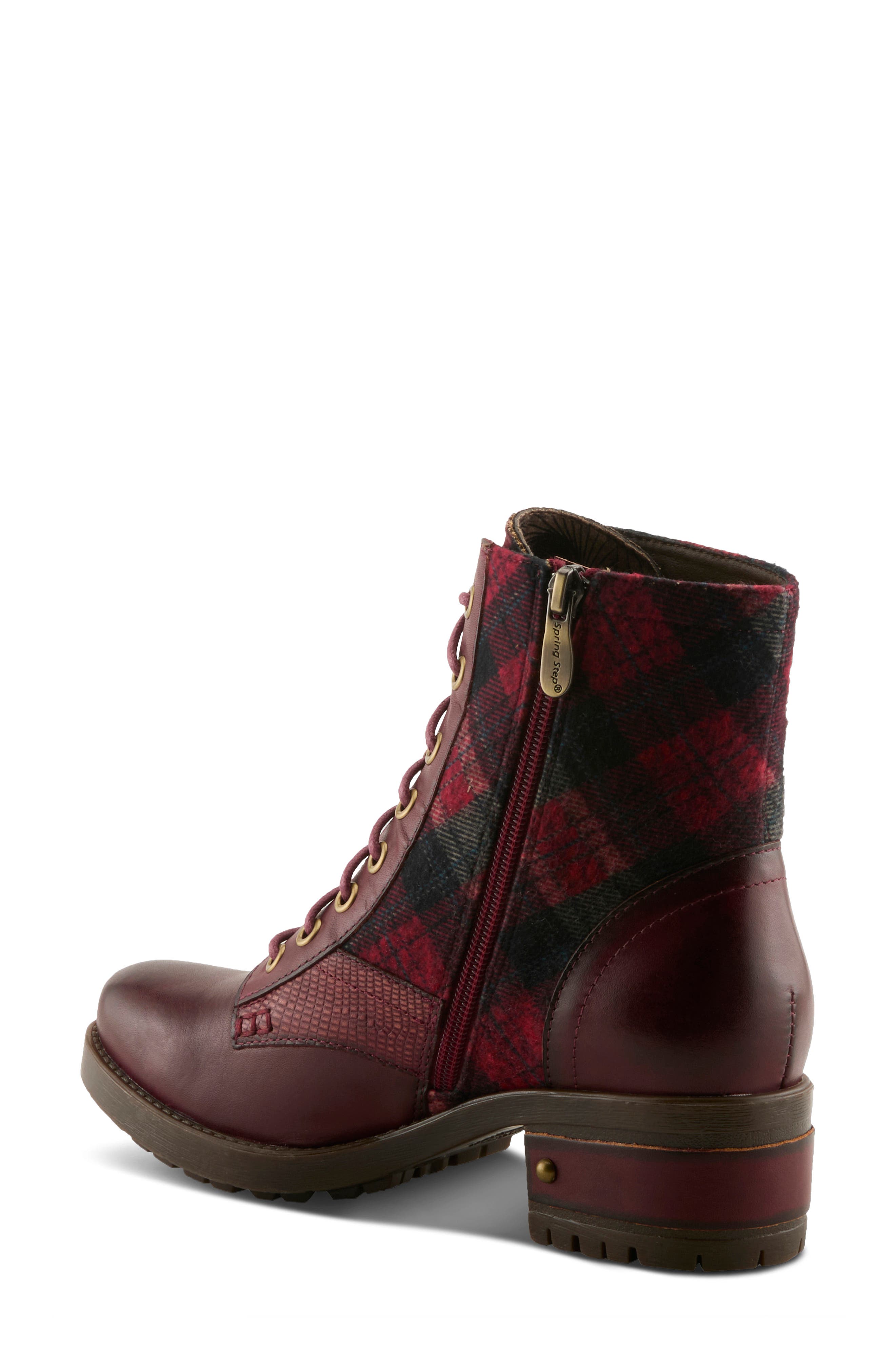 Marty Combat Boot, Alternate, color, BORDEAUX MULTI