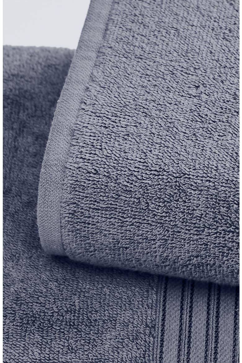 Quick-Dry Cotton 6-Piece Towel Set, Alternate, color, CHAMBRAY BLUE
