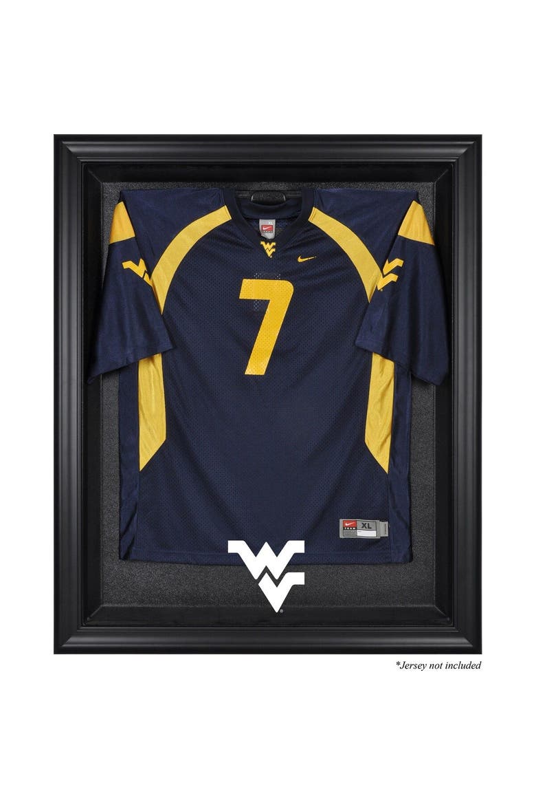West Virginia Mountaineers Black Framed Logo Jersey Display Case, Main, color, Black