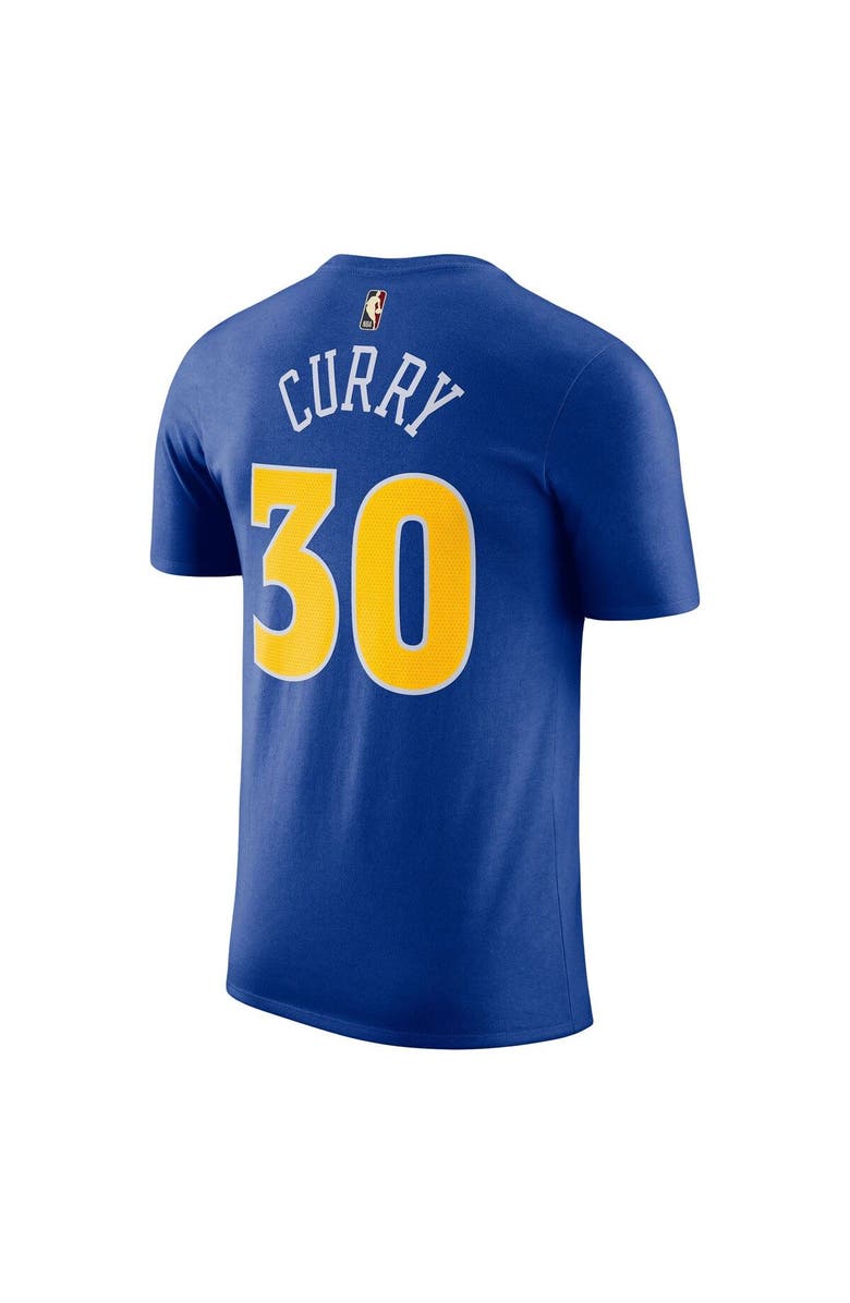 Nike Men's Nike Stephen Curry Royal Golden State Warriors 2022/23 Classic Edition Name & Number T-Shirt, Alternate, color,
