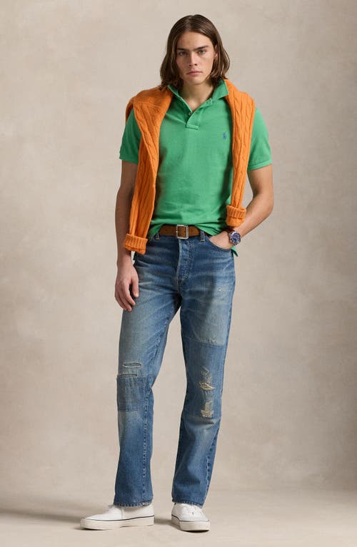 Polo Ralph Lauren The Iconic Solid Green Cotton Piqué Polo