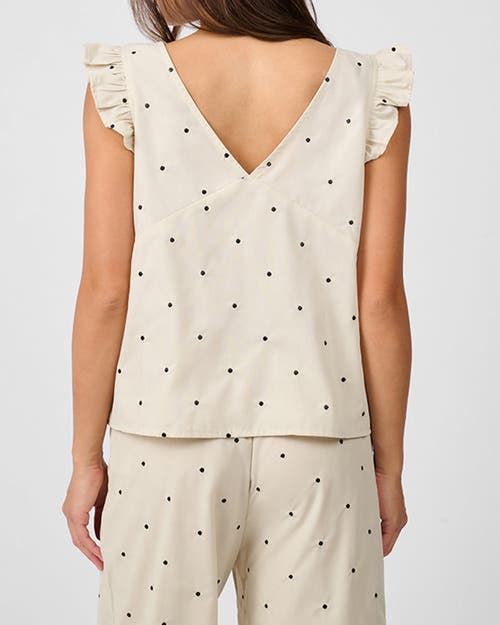 Weworewhat Ruffle Sleeve Boxy Top In Neutral